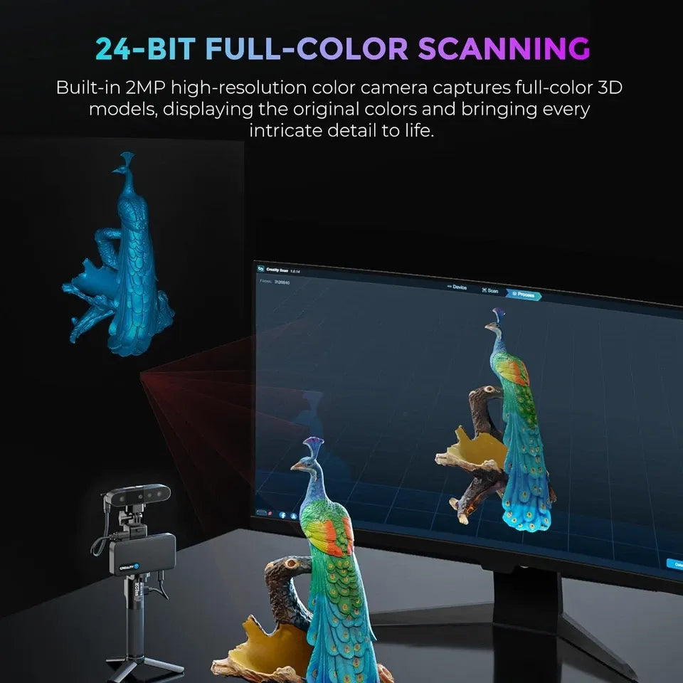 Creality CR-Scan Ferret Pro 3D 掃瞄儀 | WiFi 6 無線傳輸與防手震追蹤 | 官方授權行貨