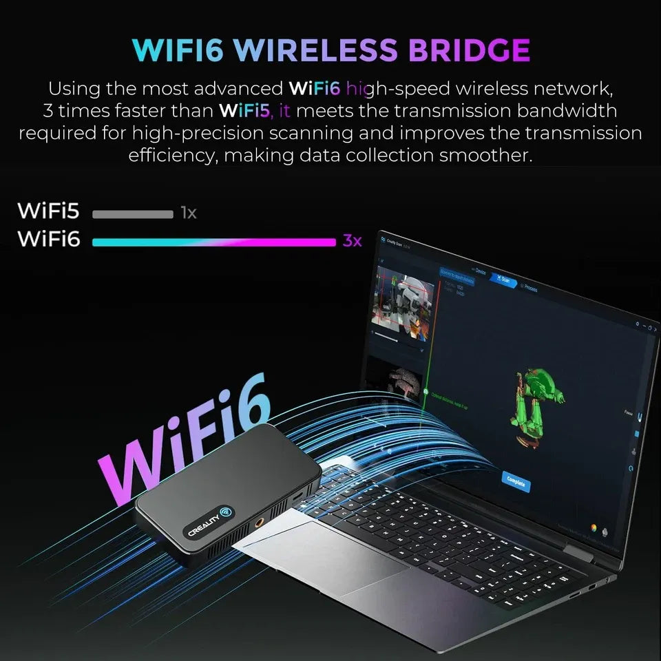 Creality CR-Scan Ferret Pro 3D 掃瞄儀 | WiFi 6 無線傳輸與防手震追蹤 | 官方授權行貨