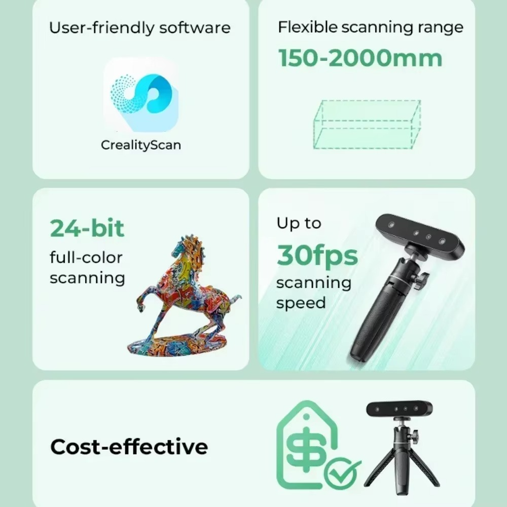 Creality CR-Scan Ferret SE 3D 掃描器 | 高性價比高精度掃瞄 | 官方授權行貨