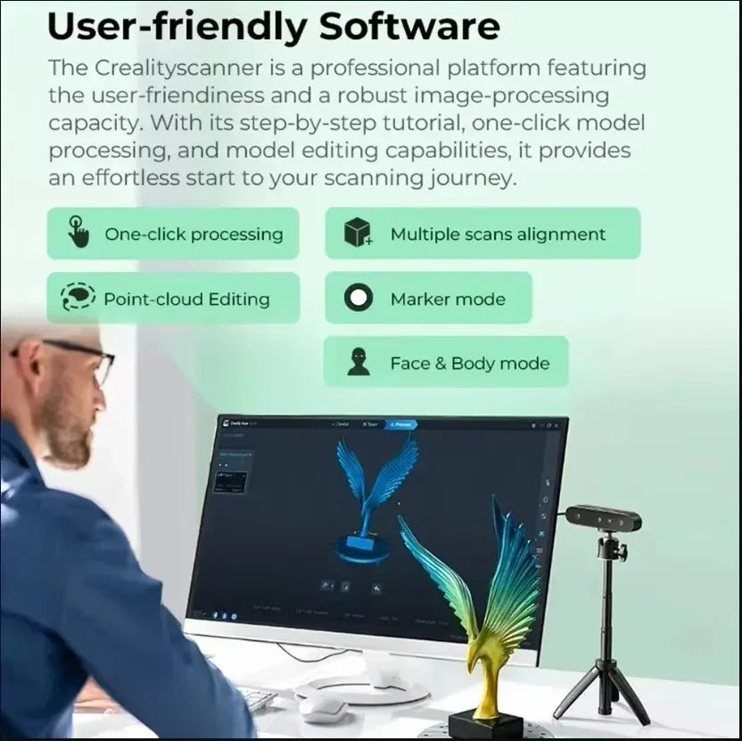Creality CR-Scan Ferret SE 3D 掃描器 | 高性價比高精度掃瞄 | 官方授權行貨
