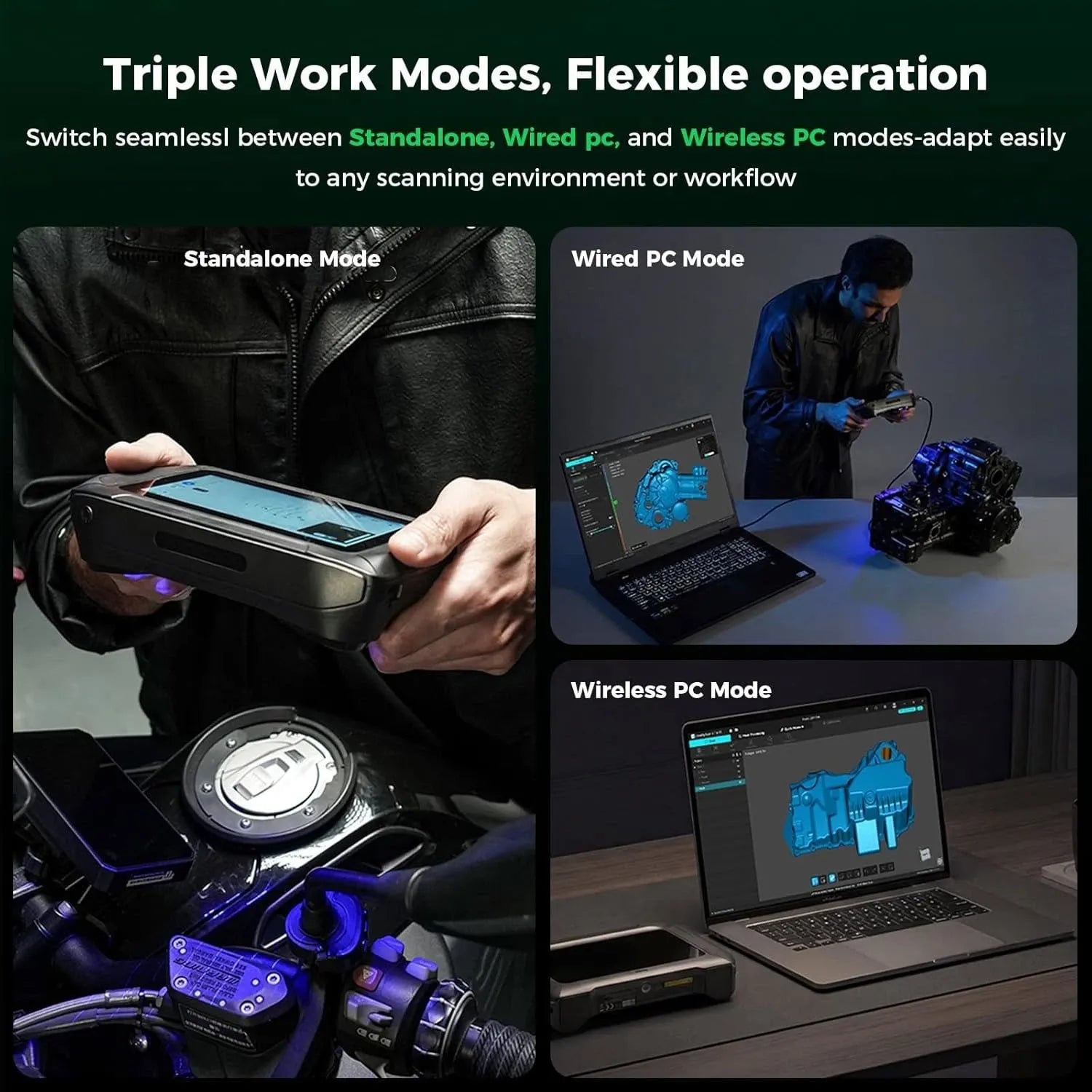 Creality 創想三維 Sermoon P1 一體化專業 3D 掃描器 | 獨立工作站及工業級高精度 [香港行貨]